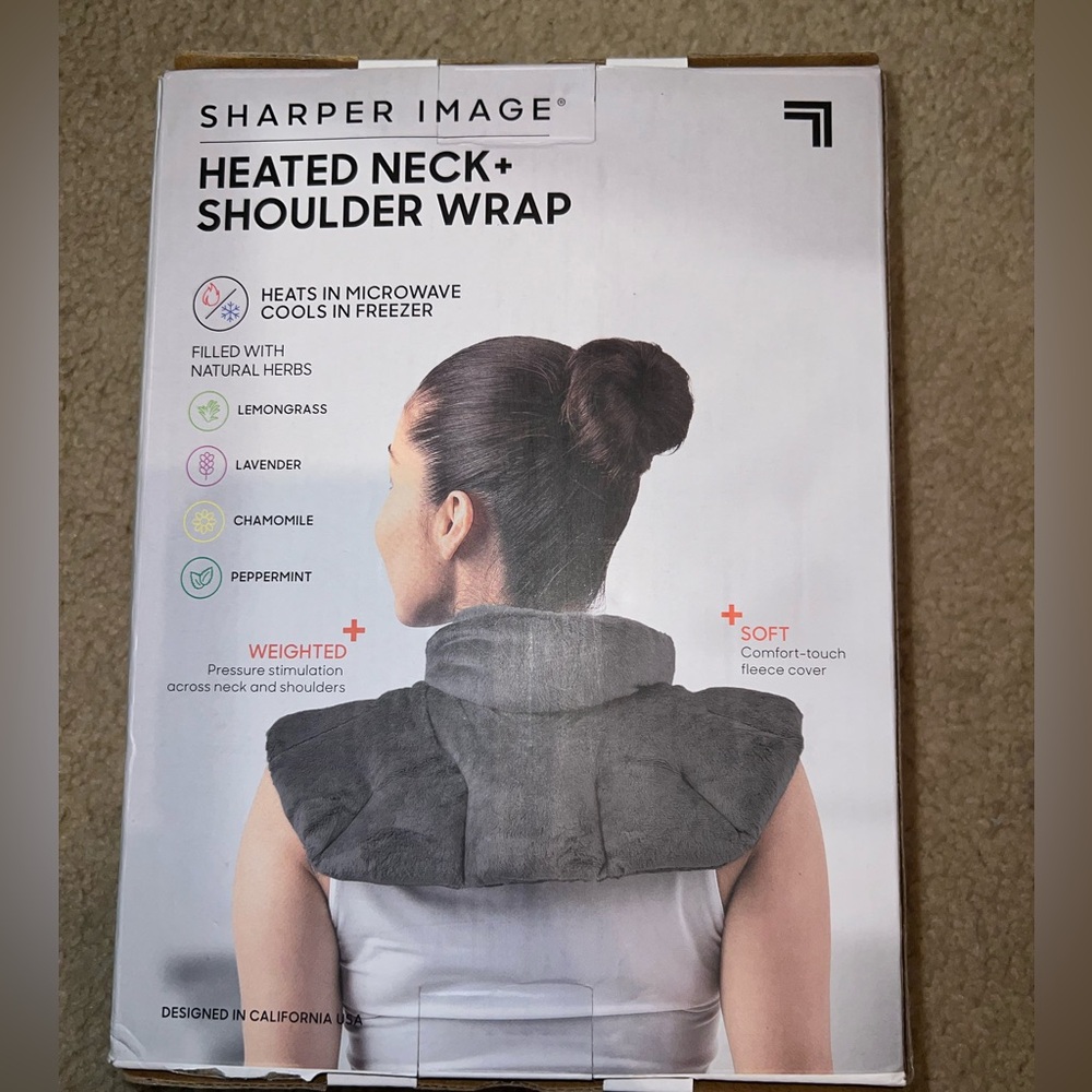 Sharper Image heated neck and shoulder wrap
